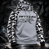 Performance Softshell Fishing Hoodie = Grey / Skull Cam